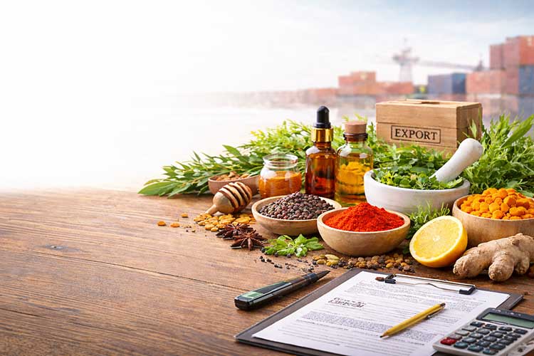 Spices, essential oils and natural products export